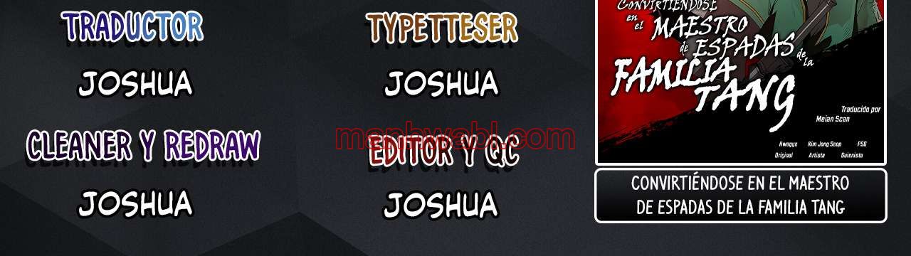 Convirtiéndose en el maestro de espadas de la familia Tang - Capítulo 60 manhwa