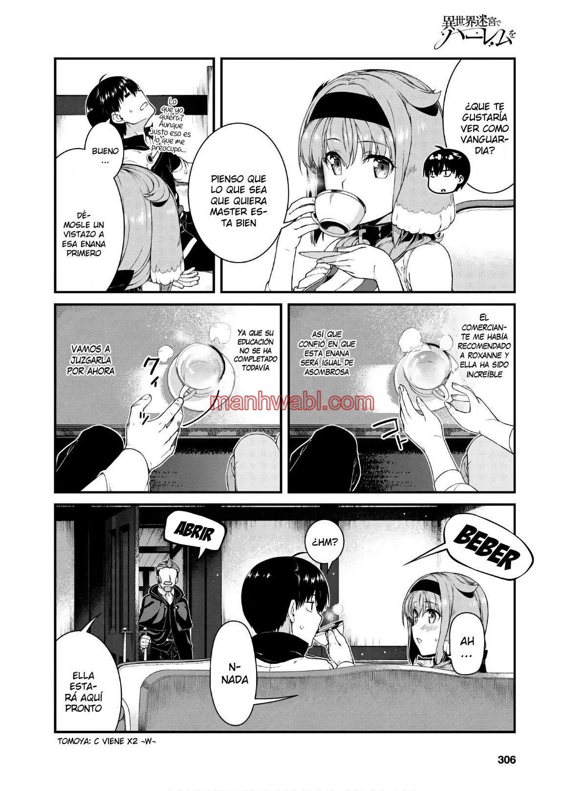 Isekai Meikyuu de Dorei Harem wo - Capítulo 16_3 manhwa