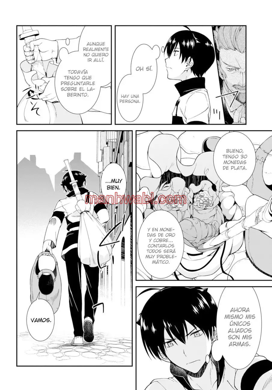 Isekai Meikyuu de Dorei Harem wo - Capítulo 3_2 manhwa