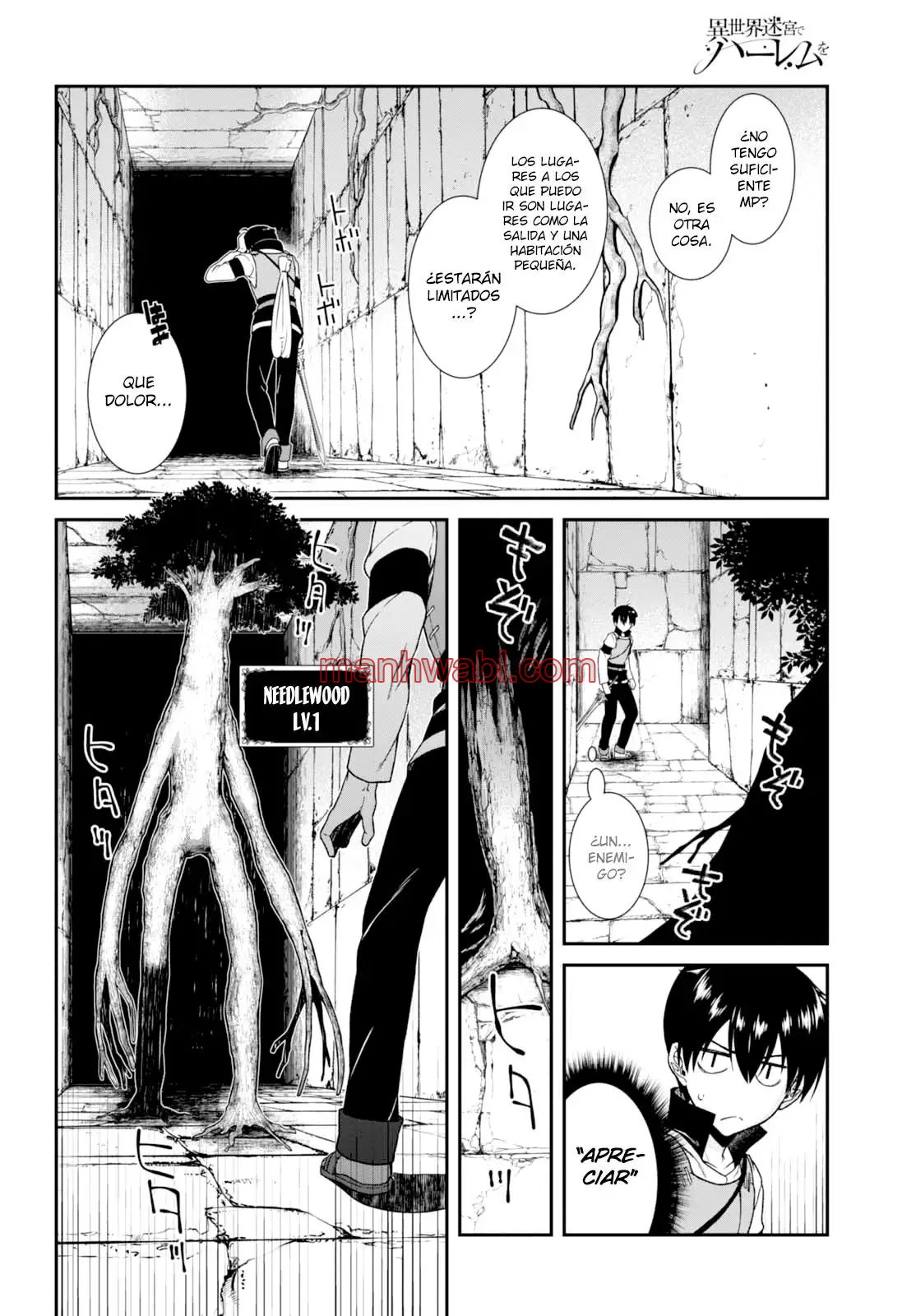 Isekai Meikyuu de Dorei Harem wo - Capítulo 4_2 manhwa