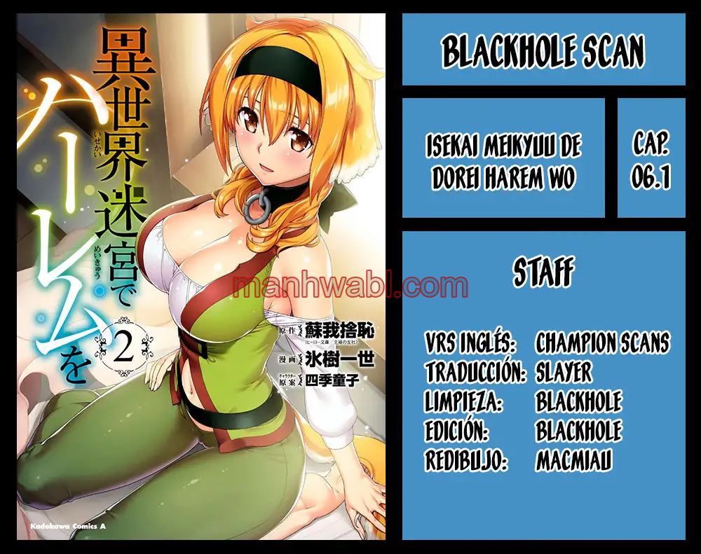 Isekai Meikyuu de Dorei Harem wo - Capítulo 6 manhwa